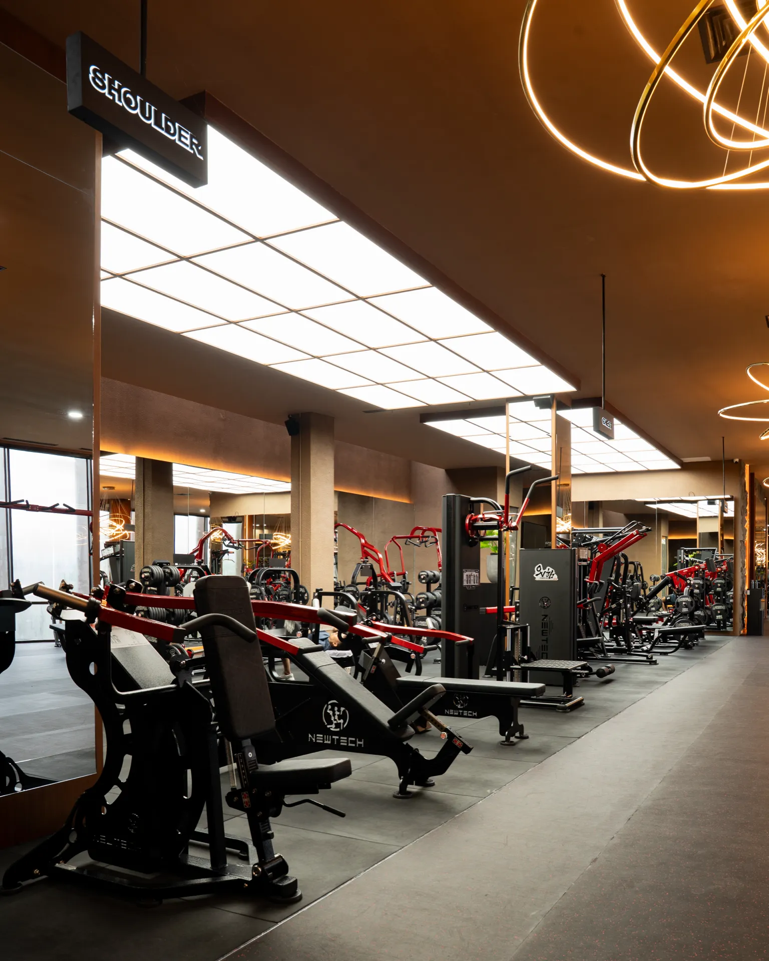 The gym at Reload Sanctuary